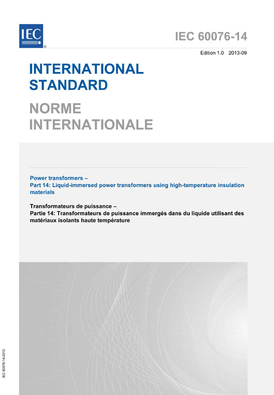 Cover IEC 60076-14:2013